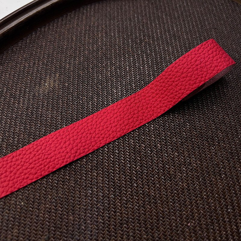 Top-Grain Leather Binding Strip for Edging and Repair – Babylon Leather - Babylon LeatherBabylon LeatherPP17-Vermillion-2 × 40 cm