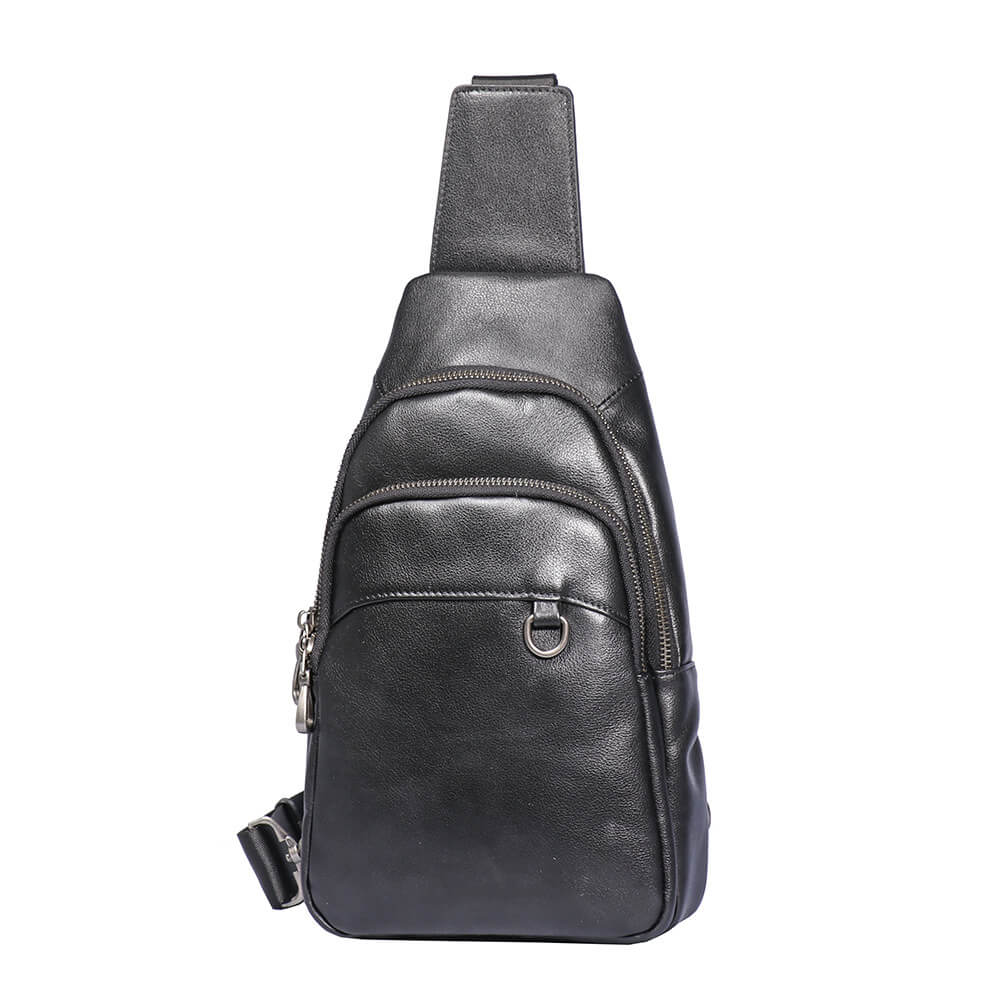 Top Grain Leather Crossbody Sling Bag – Babylon Leather - Babylon LeatherBabylon LeatherLJ065 - Black