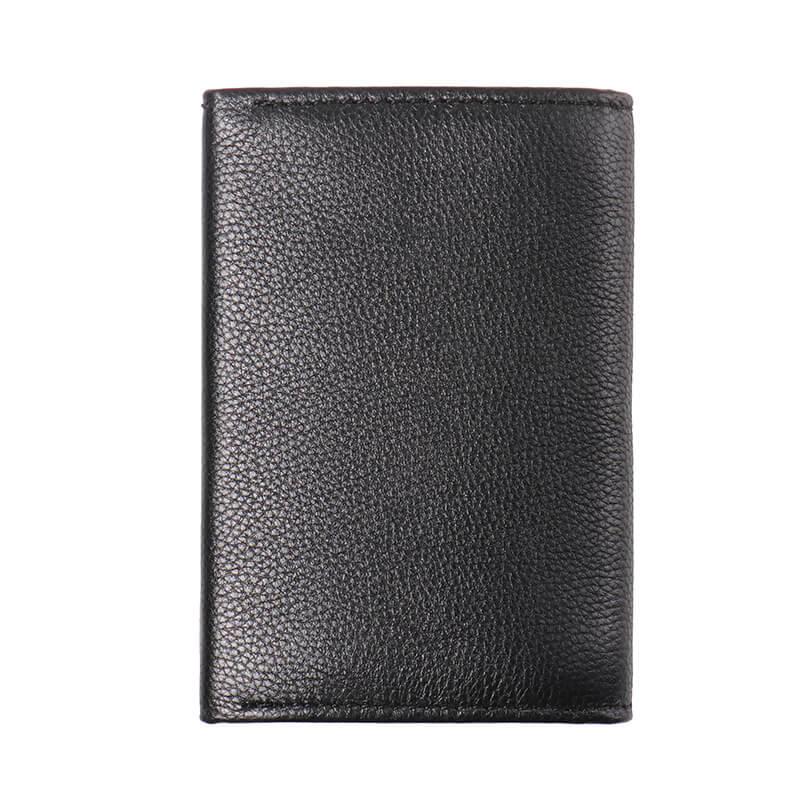 Top - Grain Machine - made Leather GoodsLeather Vertical Bi - Fold Card Wallet – Babylon Leather - Babylon LeatherBabylon LeatherLJ129-Brown