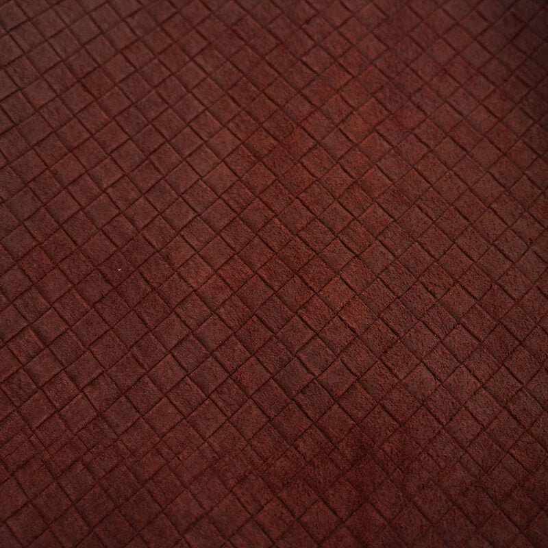 Top Grain Woven Embossed Leather – Babylon Leather - Babylon LeatherBabylon LeatherLT036-Wine Red-0.9-1.1mm-5 sq. ft.
