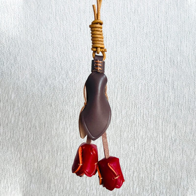 Tulip - Shaped Charm DIY Kit – Babylon Leather - Babylon LeatherBabylon LeatherSG13-Red
