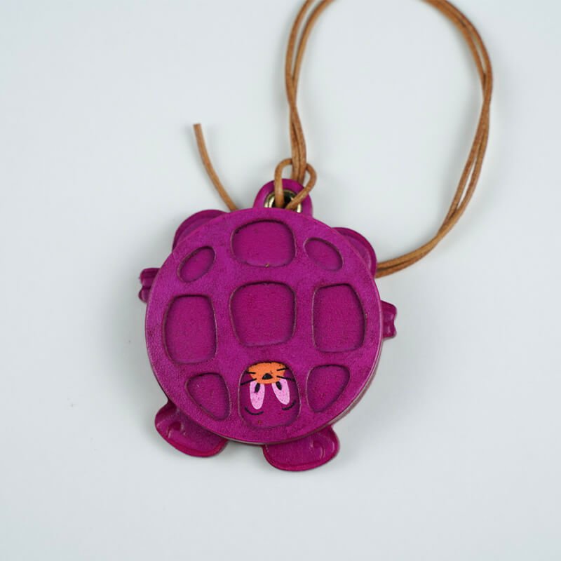 Turtle Mouse Shape Leather Charm – Babylon Leather - Babylon LeatherBabylon LeatherLL78-Purple