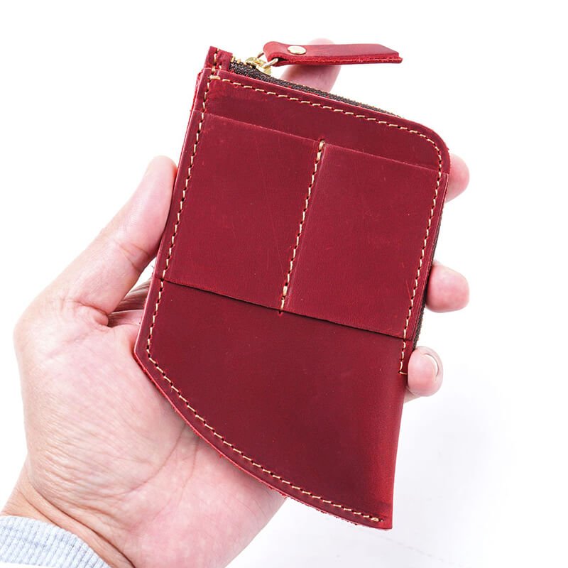 Ultra-Thin Curved Pocket Wallet – Babylon Leather - Babylon LeatherBabylon LeatherAN77-Wine Red