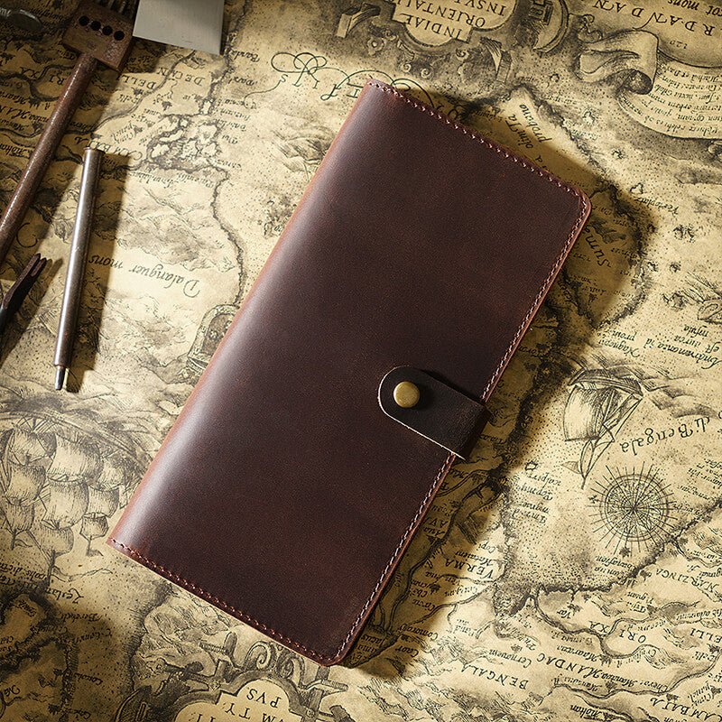 Unisex Long Clutch Wallet – Babylon Leather - Babylon LeatherBabylon LeatherAN51-Brown