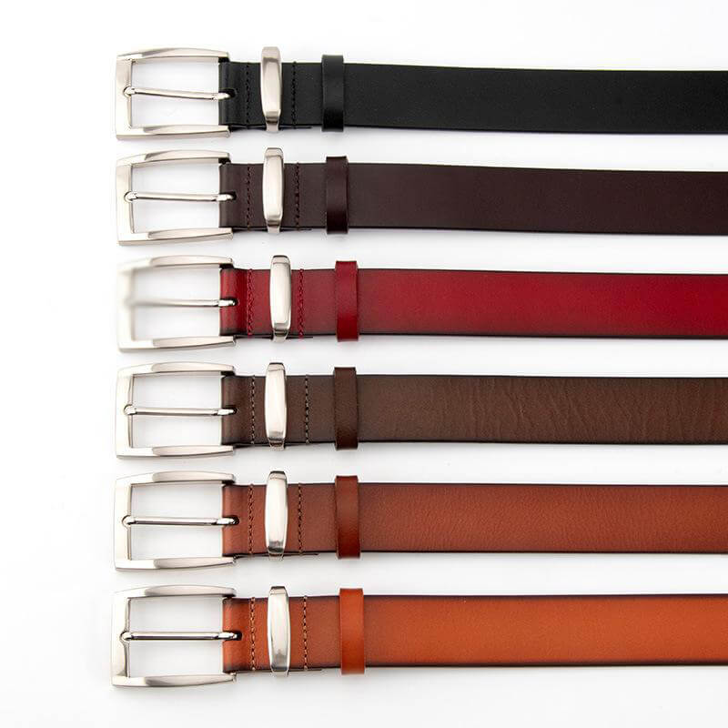 Unisex Top - Grain Cowhide Belt with Smooth Buckle – Babylon Leather - Babylon LeatherBabylon LeatherDJ05-Brown