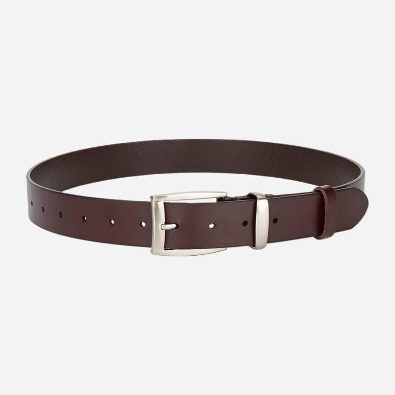 Unisex Top - Grain Cowhide Belt with Smooth Buckle – Babylon Leather - Babylon LeatherBabylon LeatherDJ05-Coffee