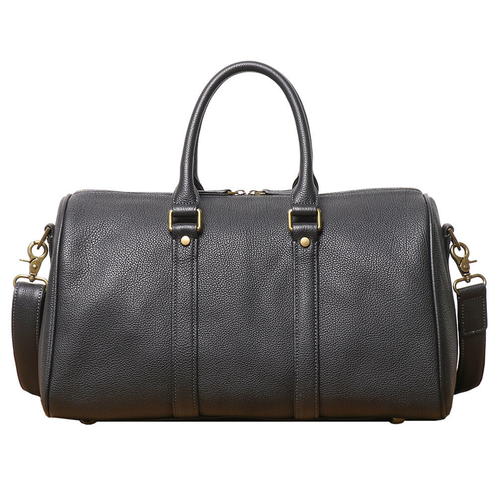 Urban Top - Grain Leather Barrel Duffel Bag – Babylon Leather - Babylon LeatherBabylon LeatherLJ115-Black