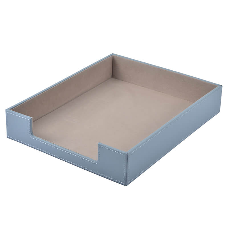 Velvet-Lined A4 Document Tray – Babylon Leather - Babylon LeatherBabylon LeatherRH01-Blue