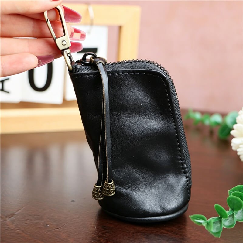 Vintage Leather Belt Key Pouch – Babylon Leather - Babylon LeatherBabylon LeatherLLZ83-Black