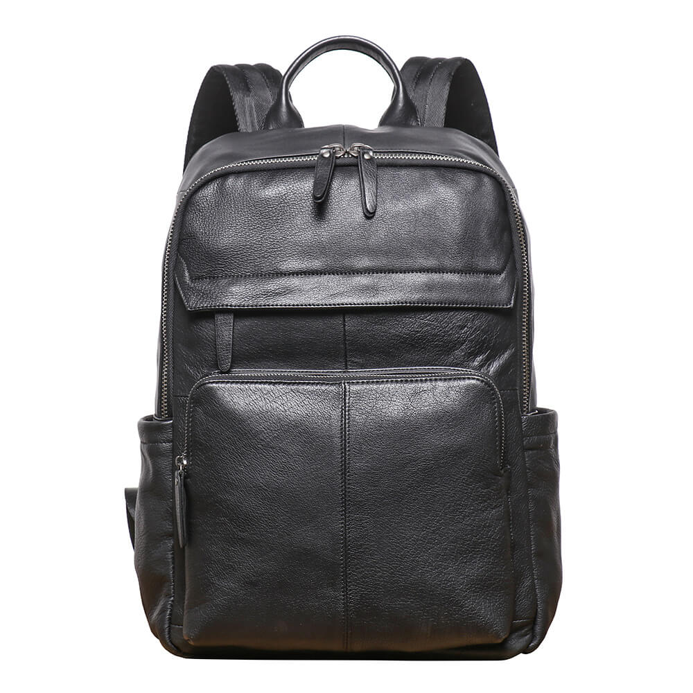 Vintage Men’s Leather Rucksack Backpack – Babylon Leather - Babylon LeatherBabylon LeatherLJ154-Black