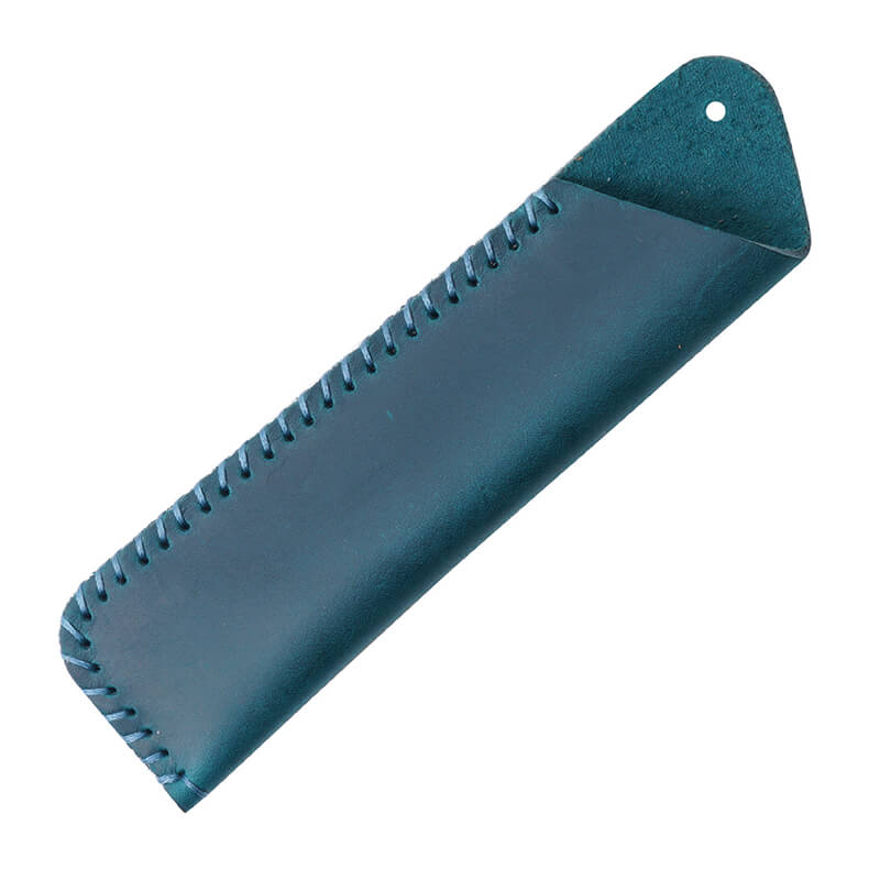 Vintage Single Pen Sleeve – Babylon Leather - Babylon LeatherBabylon LeatherAN22-Blue-Solid Color-2 pcs