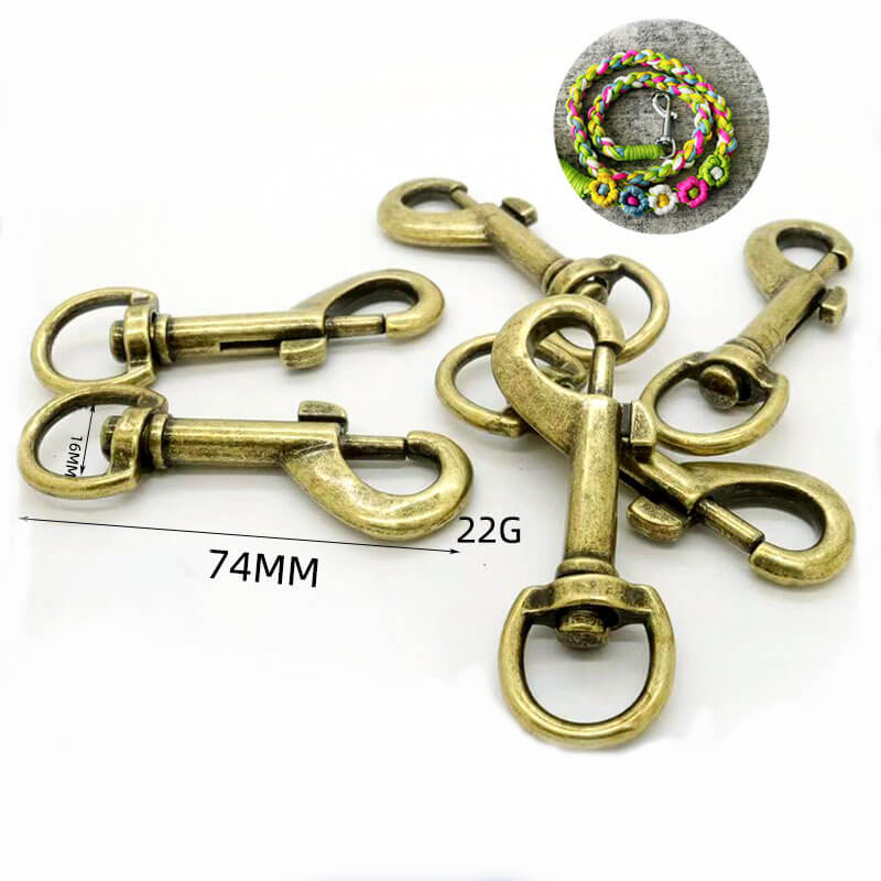 Vintage Swivel Lobster Clasp - Babylon Leather - Babylon LeatherBabylon LeatherJY11-Antique Brass-16mm