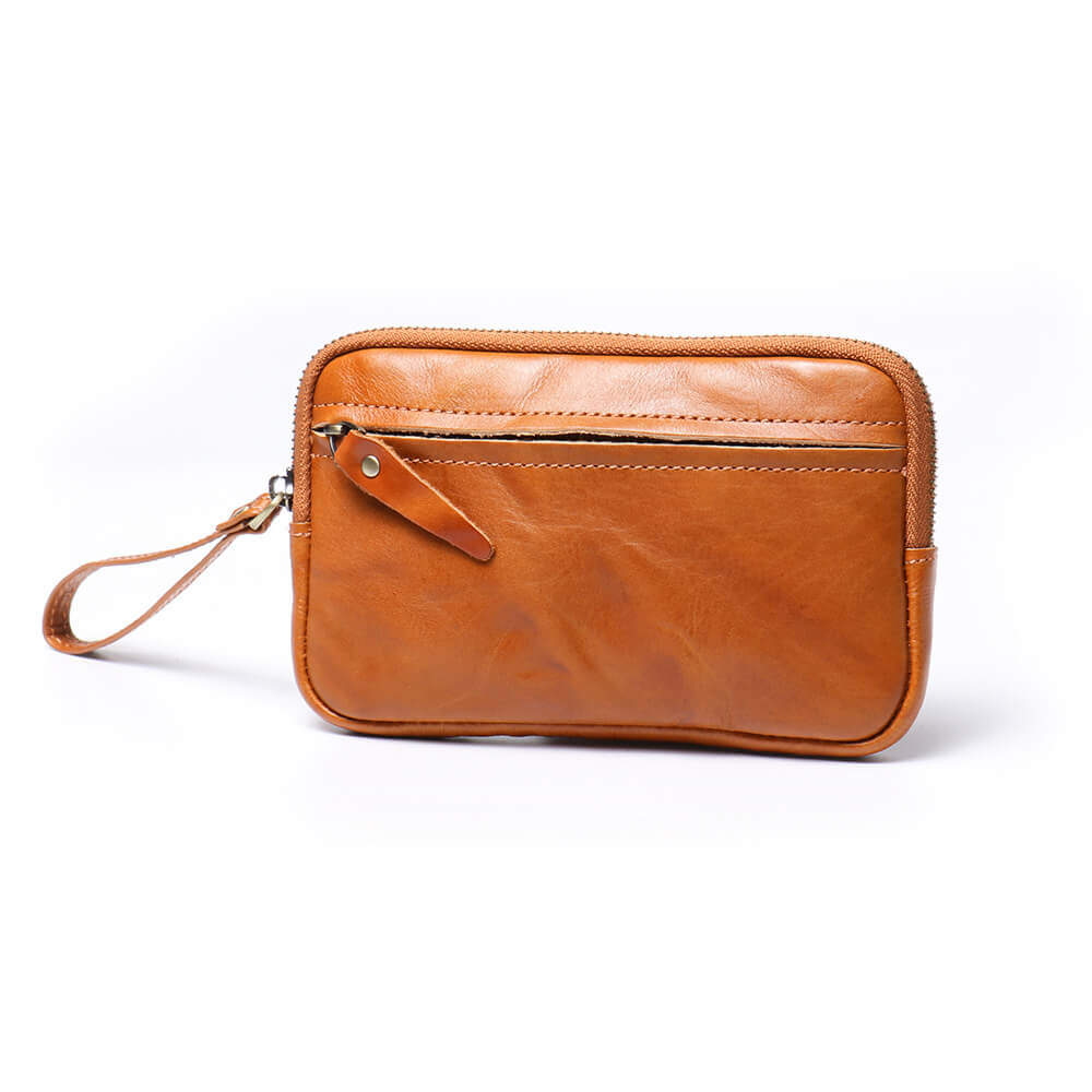Vintage Top - Grain Leather Multi - Pocket Wristlet Wallet – Babylon Leather - Babylon LeatherBabylon LeatherLJ121-Black
