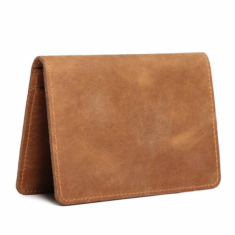 Vintage Travel Top - Grain Leather ID Case & Passport Holder – Babylon Leather - Babylon LeatherBabylon LeatherLJ132-Brown