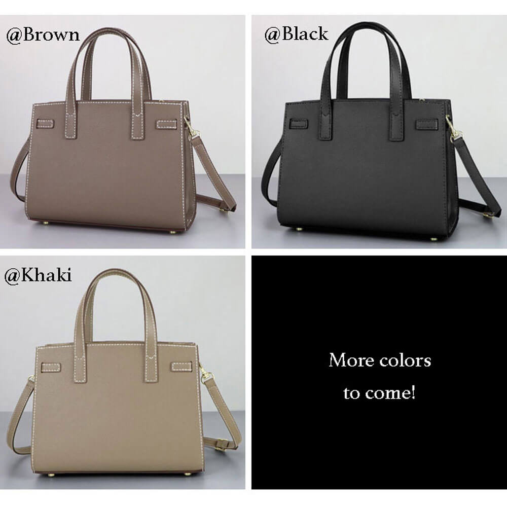 Walker Satchel Leather Bag DIY Kit – Babylon Leather - Babylon LeatherBabylon LeatherSY95 - Brown - Epsom Leather - White