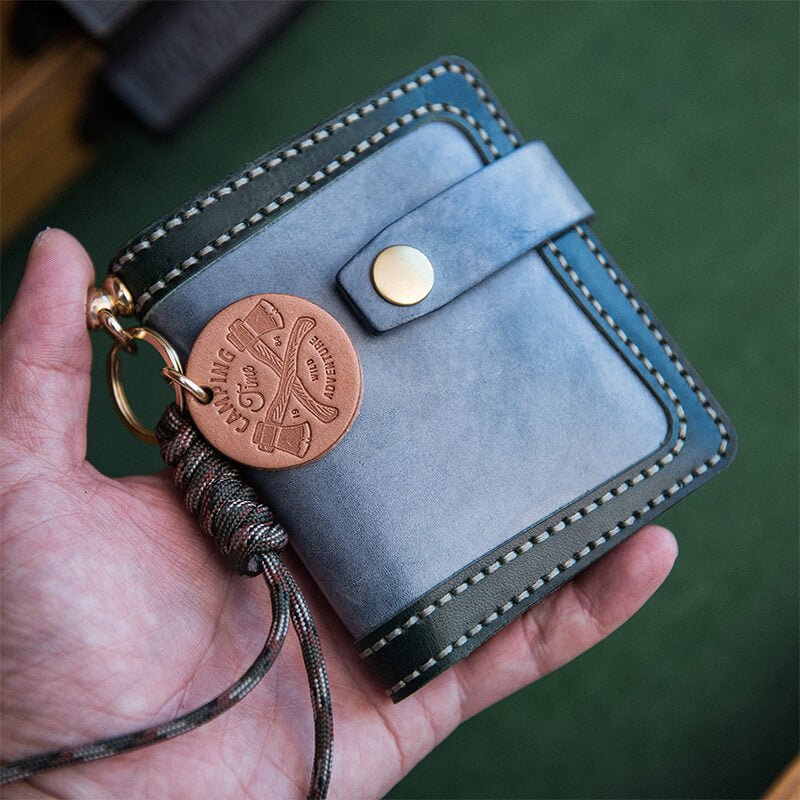 Wallet DIY Leather Kit with Hand Sanitizer Strap — Babylon Leather - Babylon LeatherBabylon LeatherLZ59-Blue-Veg Tanned Leather