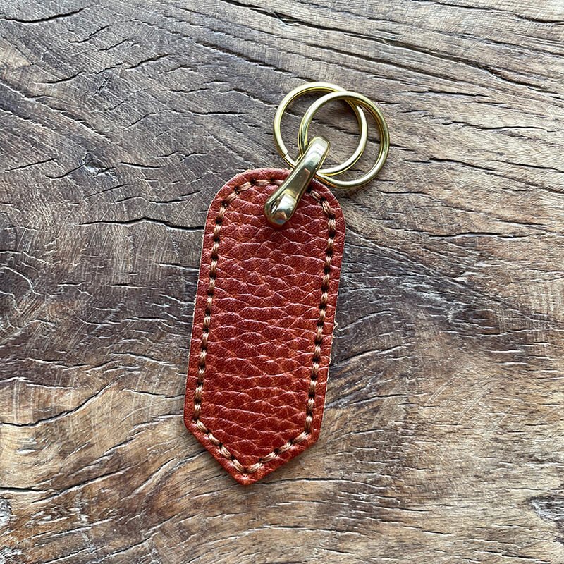 Waxed Leather DIY Keychain Craft Kit – Babylon Leather - Babylon LeatherBabylon LeatherLZ70-Brown-Soft Cowhide