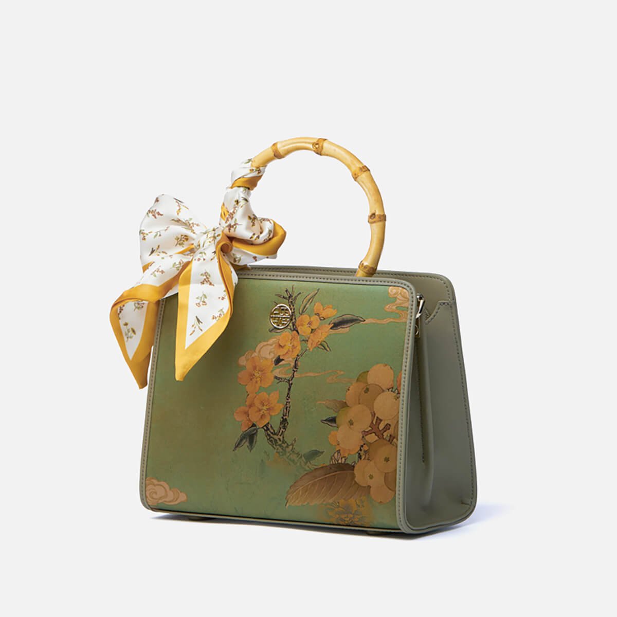 Whispers of Leisure Leather and Silk Handbag – Babylon Leather - Babylon LeatherBabylon LeatherTX023-Green