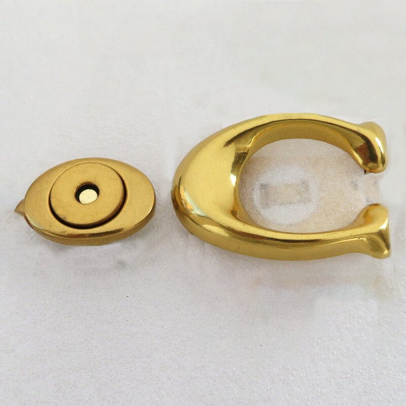 Women’s Bag Magnetic Closure Clasp Magnetically Operated Lock - Babylon LeatherBabylon LeatherMOL-028-Gilded-B-Flat Magnetic Snap
