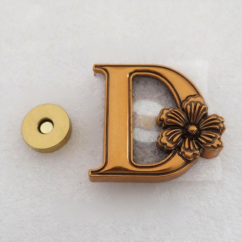 Women’s Bag Magnetic Closure Clasp Magnetically Operated Lock - Babylon LeatherBabylon LeatherMOL-028-Gilded-D-Flat Magnetic Snap