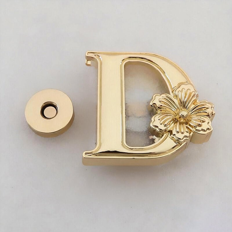 Women’s Bag Magnetic Closure Clasp Magnetically Operated Lock - Babylon LeatherBabylon LeatherMOL-028-Light Gold-D-Flat Magnetic Snap