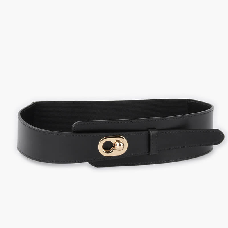 Women's Elastic Split Leather Waist Belt – Babylon Leather - Babylon LeatherBabylon LeatherDJ18-Black