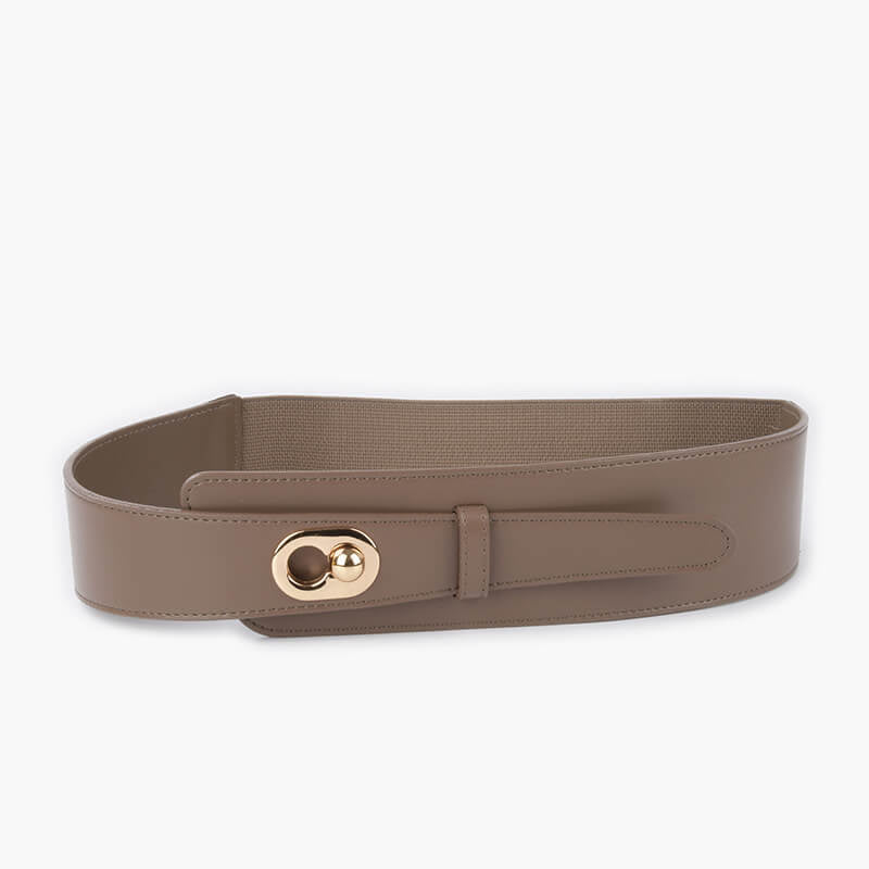 Women's Elastic Split Leather Waist Belt – Babylon Leather - Babylon LeatherBabylon LeatherDJ18-Khaki