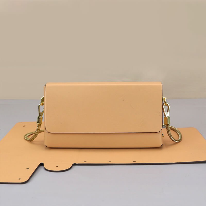 Women’s Leather Crossbody Box Bag DIY Kit – Babylon Leather - Babylon LeatherBabylon LeatherSY131-Beige-Color-Matched
