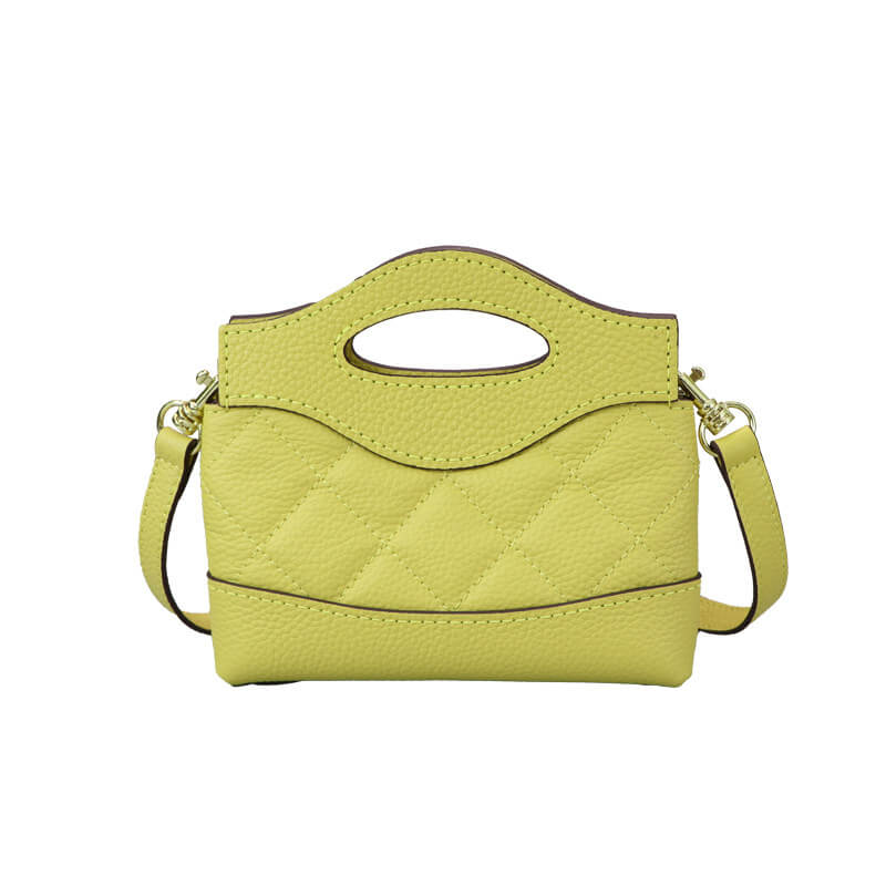 Women’s Leather Nano Top Handle Bag DIY Kit – Babylon Leather - Babylon LeatherBabylon LeatherSY136-Yellow-Color-Matched