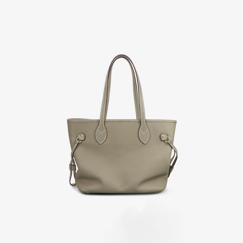 Women’s Leather Tote Bag DIY Kit – Babylon Leather - Babylon LeatherBabylon LeatherSY60 - Khaki - White