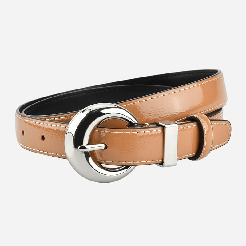 Women's Patent Finish Top - Grain Cowhide Belt – Babylon Leather - Babylon LeatherBabylon LeatherDJ10-Mustard Yellow