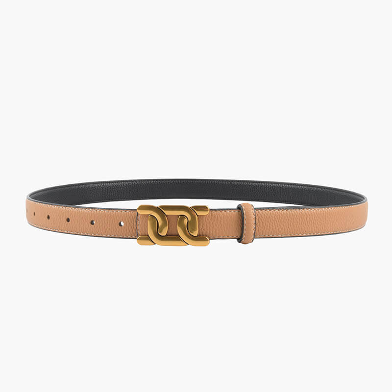 Women's Reversible Lychee - Grain Cowhide Leather Belt – Babylon Leather - Babylon LeatherBabylon LeatherDJ19-Mustard Yellow
