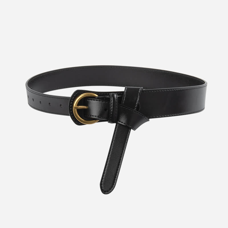 Women's Tapered Elastic Split Leather Waist Belt – Babylon Leather - Babylon LeatherBabylon LeatherDJ15-Black