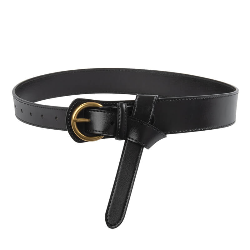 Women's Tapered Elastic Split Leather Waist Belt – Babylon Leather - Babylon LeatherBabylon LeatherDJ15-Brown