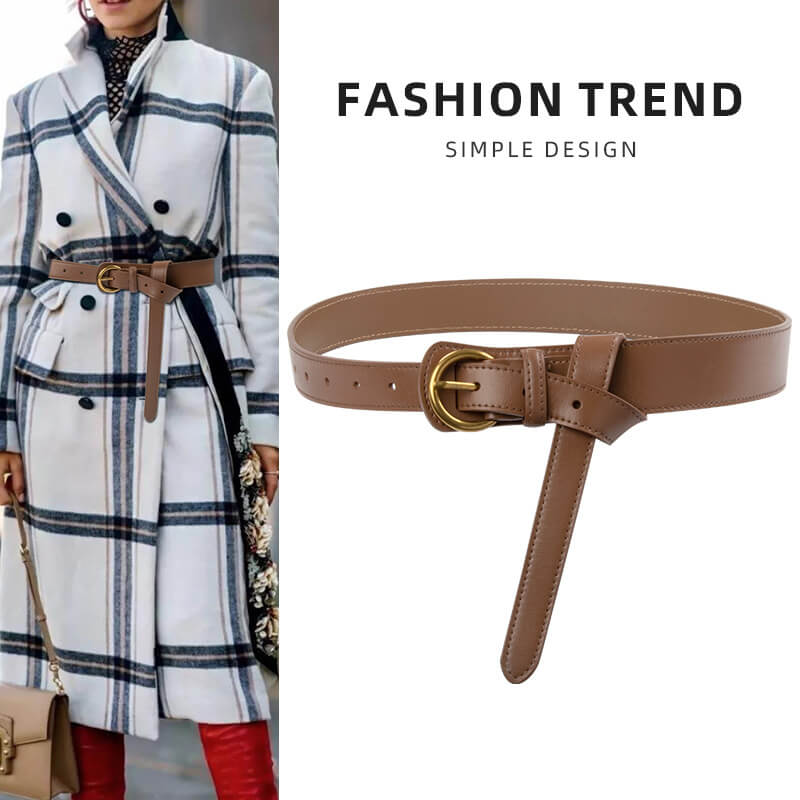 Women's Tapered Elastic Split Leather Waist Belt – Babylon Leather - Babylon LeatherBabylon LeatherDJ15-Brown
