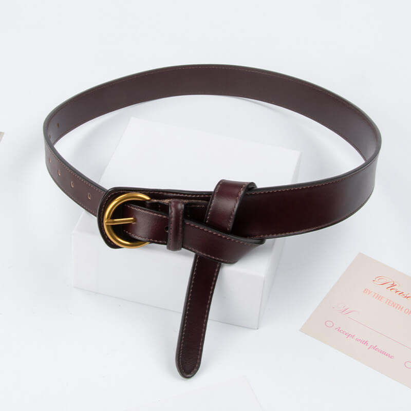 Women's Tapered Elastic Split Leather Waist Belt – Babylon Leather - Babylon LeatherBabylon LeatherDJ15-Brown