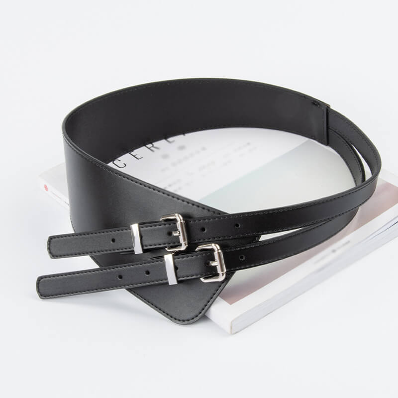 Women's Tapered Split Leather Waist Cincher Belt – Babylon Leather - Babylon LeatherBabylon LeatherDJ12-Black