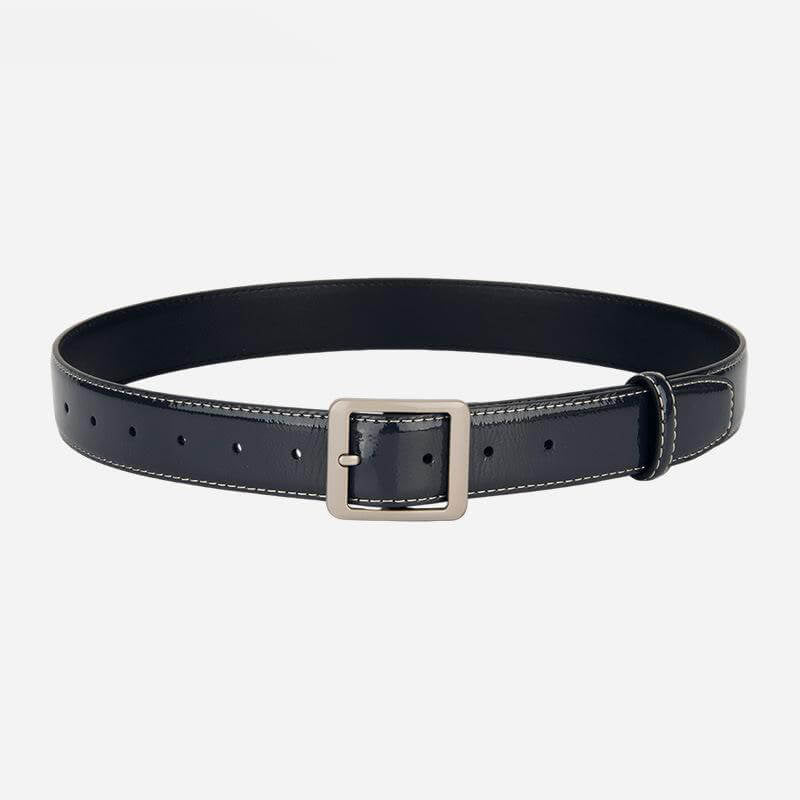 Women's Top - Grain Cowhide Belt with Metal Buckle – Babylon Leather - Babylon LeatherBabylon LeatherDJ01-Blue
