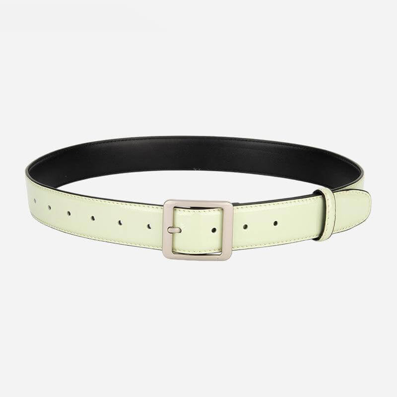 Women's Top - Grain Cowhide Belt with Metal Buckle – Babylon Leather - Babylon LeatherBabylon LeatherDJ01-Light Green