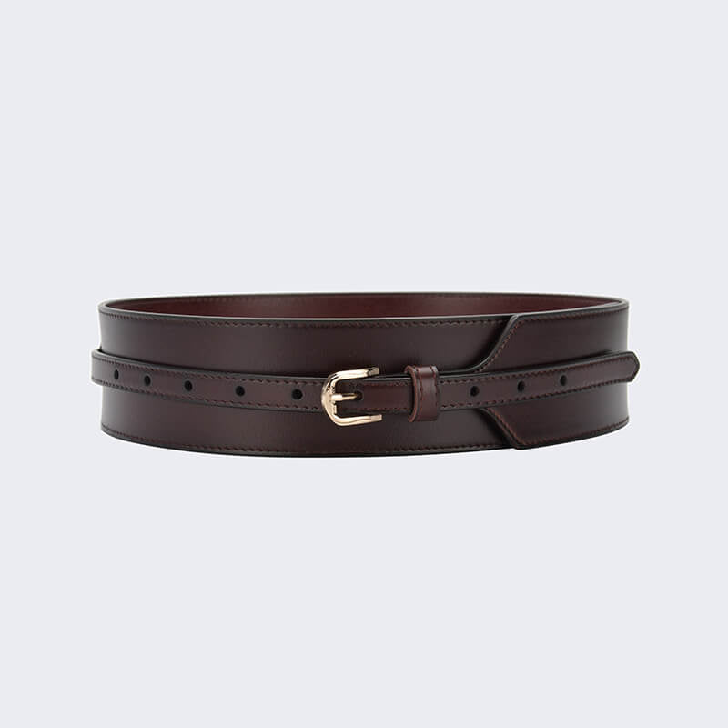 Women's Wide Split Leather Corset Belt – Babylon Leather - Babylon LeatherBabylon LeatherDJ11-Coffee
