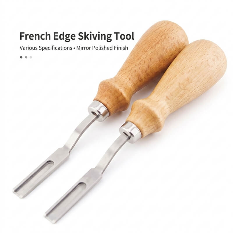 Wood Handle Wide Leather Edge Skiving Shovel – Babylon Leather - Babylon LeatherBabylon LeatherXH48-French Edge Skiving Tool
