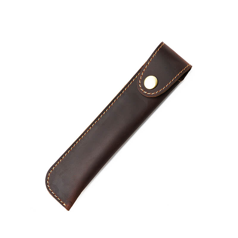 Wrap-Style Pen Sleeve – Babylon Leather - Babylon LeatherBabylon LeatherAN23-Brown-Solid Color