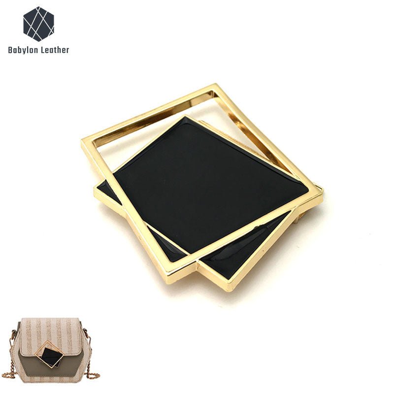 Zinc Alloy Epoxy Square Magnetically Operated Lock 50.05*44mm/2"*1.7"（1 PACK） - Babylon LeatherBabylon LeatherMOL - 001