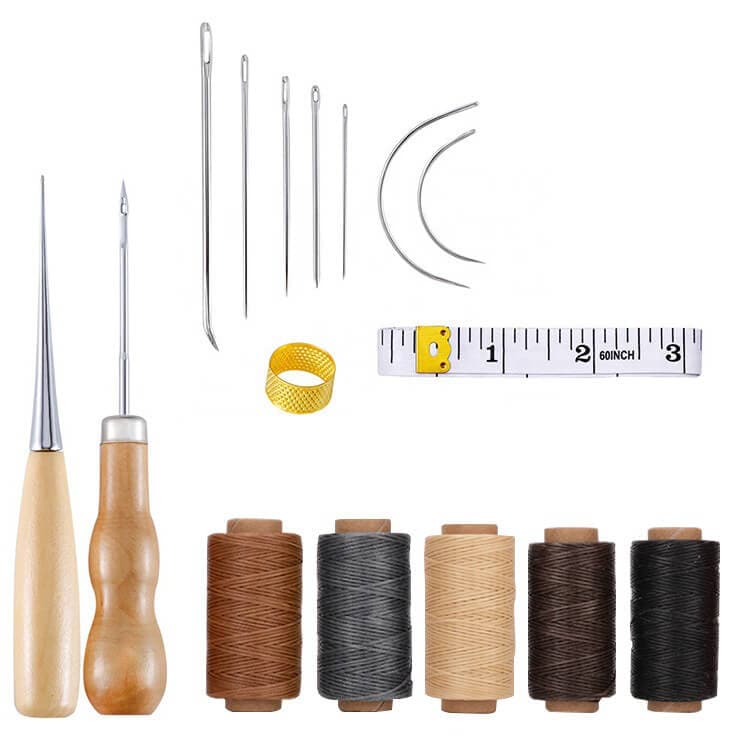 Leather craft Tool Carving Wax Line Hand Made Leather Tools Art Needle  Sewing Machine 133mm leather tools - AliExpress