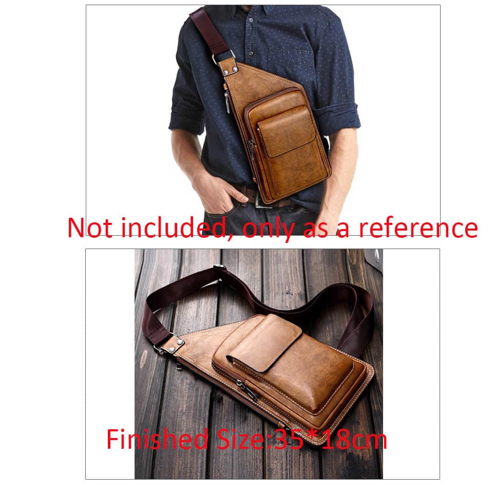 BABYLON™ Leather Pattern for Mens Crossbody Bag AAB-533 - Babylon LeatherBabylon LeatherXKB-782-Kraft Board