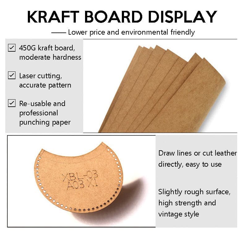 BABYLON™ Pattern Leather Working Template XKB-756 - Babylon LeatherBabylon LeatherXKB-756-Kraft Board