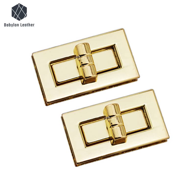 Bamboo Rectangle Handbag Lock Turn Lock Twist Lock - Babylon LeatherBabylon LeatherTL-003