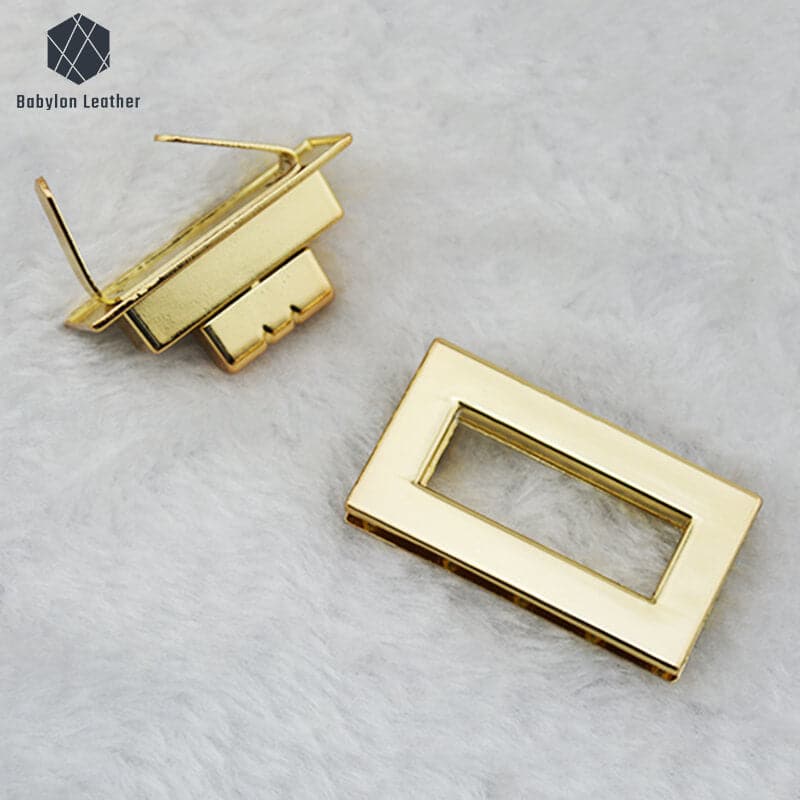 Bamboo Rectangle Handbag Lock Turn Lock Twist Lock - Babylon LeatherBabylon LeatherTL-003