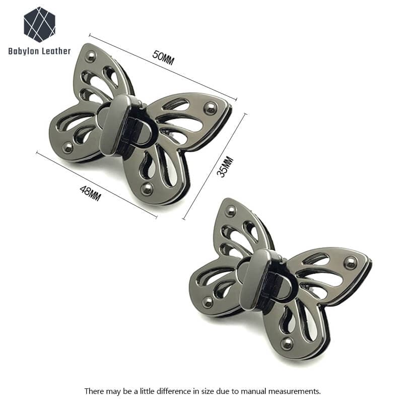 Butterfly Turn Lock Fashion Handbag Twist Lock - Babylon LeatherBabylon LeatherTL-031