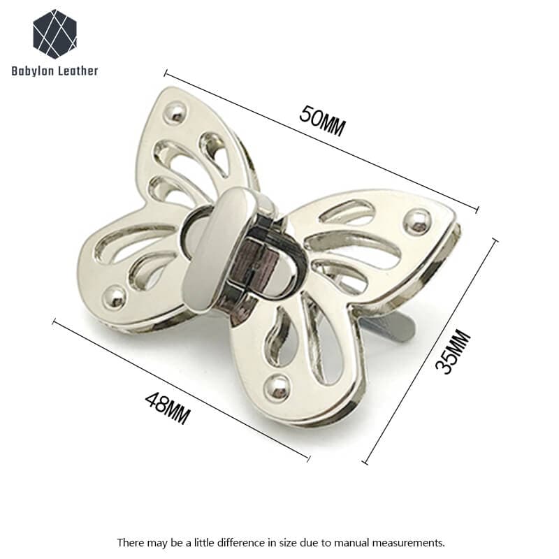 Butterfly Turn Lock Fashion Handbag Twist Lock - Babylon LeatherBabylon LeatherTL-031
